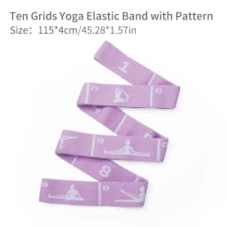 Yoga Stretching Straps with 8/10/12 Loops for dnace, Physical Therapy, Elastic Stretch Bands for Pilates, Gymnastics, Ballet