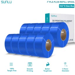 SUNLU PLA/PETG/PLA PLUS 3D Filament Refill 1.75mm Neatly Wound 3D Filament Bundle Refill for Most Brand Reuseable Spool 10KG