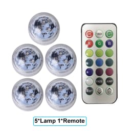 Wedding Tea Light Battery Powered Submersible LED Lights Underwater Atmosphere Night Lamp Remote Christmas Party Vase Decoration