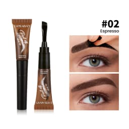 Eyebrow Tattoo Tint Semi Permanent Brow Tint Long-lasting Waterproof Natural Brown Liquid Eye Enhancers Brow Tattoo with Brush