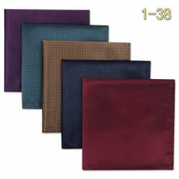5 Pack Mens Suit Pocket Square Handkerchief Set Various Hanky Lot Classic Gentlemen Wedding Gift Accessories Large Dropshipping