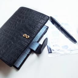 Genuine Leather A6 Personal Notebook Diary Planner Croc Grain 26mm Rings Journal Stationery Notepad Agenda Organizer Big Pocket