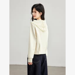 VIMLY Women's Hooded Sweatshirt 2026 Autumn Elegant Lace Trim Splicing Casual Pullover Fashion Long Sleeve Top Ladies A7628