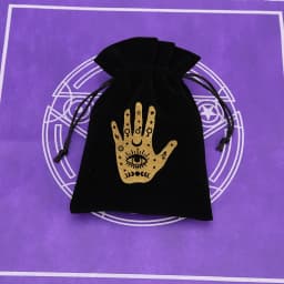 1Pcs 13x18cm Tarot Storage Velvet Bag Drawstring Pocket Board Game Card Embroidery Package Witchcraft Supplies for Altar Tarot