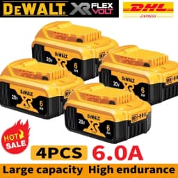 100%Original Dewalt 20V 6000mAh Power Tool Battery DCB206 DCB205 DCB200 DCF887 DCG405 DCD791 DCF922 DCF850 DCD805 tool battery