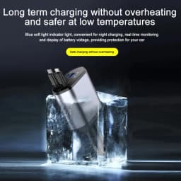Car Charger Adaptor 120W Fast Charge USB Type C Fast Charger Cable with Retractable Cords Fit for iPhone 16/15/14/13/12 Samsung