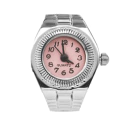 Creative Alloy Shell New Hot Selling Compact Finger Circular Arabic Numeral Scale Dial Couple Men's And Women's Ring Watch