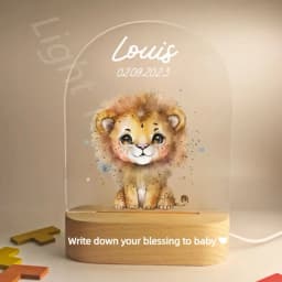 Customized Baby Birth Night Light Personalized Name Animal Bear Bunny Rabbit with USB Lamp for Bedroom Birthday Christmas Gift