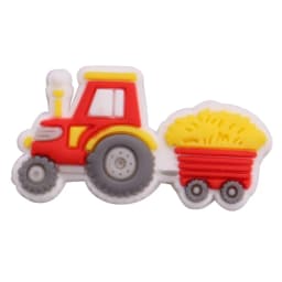Single Sale 1pcs PVC Shoe Charms Fire Engine Excavator Crane Truck Hole Slipper Accessories Shoes Ornament For Children Gift