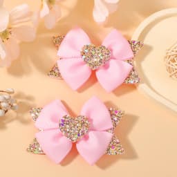 RAINBOW BOWS 3.15'' Glitter Butterfly Hair Clips for Women Girls Hairpins Children Cute Barrettes Kids Head Accessories 2Pcs/lot