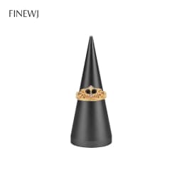 Finger Ring Jewelry Display Ring's Holder Solid Metal Cone Organizer Hand Bague Jewellery Presentation Stand Storage Rack Base