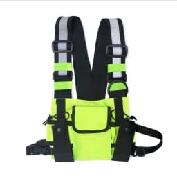 Functional Tactical Chest Bag For Men Fashion Bullet Hip Hop Vest Streetwear Bag Waist Pack Unisex Black Chest Rig Bag