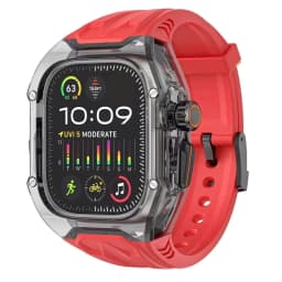 Transparent Modification Kit For Apple Watch 11 10 987 46 45mm Strap Case for IWatch Series 44 40mm 654SE Rubber Band Refit Mod