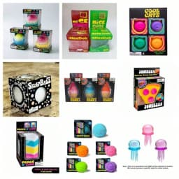 2026 Hot Cute Ocean Squishy Cube Blind Box Random Surprise Squeeze Toys 1Pcs Guaranteed Lucky Stress Relief Fidget Toy Set