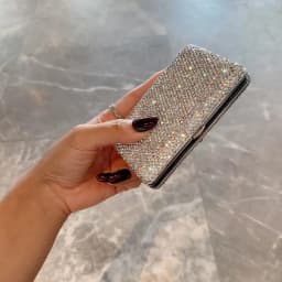 Luxury Sparkling Cigarette Case Slim Style Rhinestone Case Smoking Accessories
