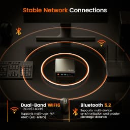 PELADN WO4 Mini Gaming PC - AMD Ryzen 5 5600H((6C/12T, up to 4.2Ghz,Beats 5700U/7430U) 16GB Dual Channel RAM 512GB SSD, Mini Desktop Computer with Dual NIC LAN 2.5Gbe, WiFi6, BT5.2, Type-C,sUPPORT Triple-Display Windows 11 Pro