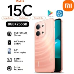 Xiaomi Redmi 15C 5G Smartphone 2026 New Global Edition 8 GB RAM 256 GB Storage 6.81-inch Display Dual SIM 5G Network