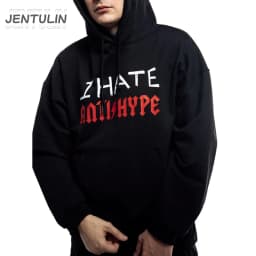 Harajuku Oversized Pullover Men's Hoodies I HATE ANTIHYPE Graphic Print Goth Hooded Sweatshirt Hip Hop Fashion Clothing Y2k Tops