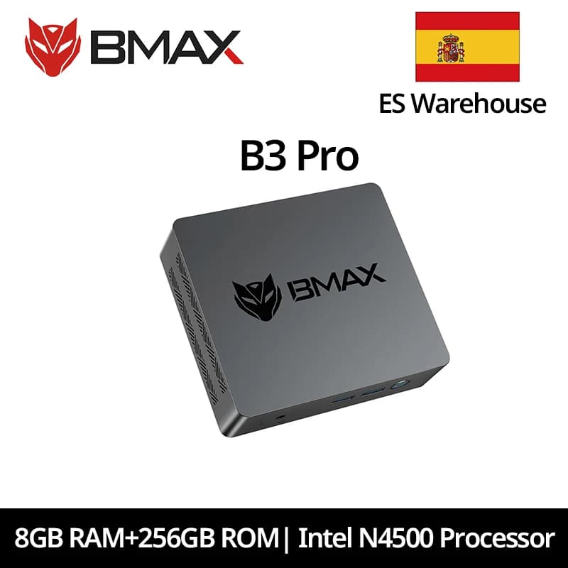 Bmax Mini PC B3 Pro Windows 11 8GB RAM 256GB SSD HDMI USB Dual Band WiFi Bluetooth DC 1000Mbps Ethernet Mini PC