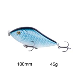 Hanlin Slow Sinking 10cm 45g Glider Jerkbait Wobblers for Big Game Fishing Pike Musky Fishing Lure Buster Artificial Bait Tackle