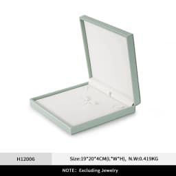 Oirlv Green Ring Box Leather Jewelry Box Premium Ring Gift Box for Proposal Engagement Wedding Jewellry Organizer Packaging Case