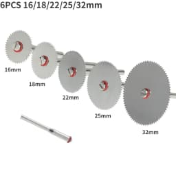 6-32Pcs Mini Circular Saw Blade Set Sanding Grinding Wheel Cutting Disc for Dremel Accessories Metal Cutting Rotary Tools