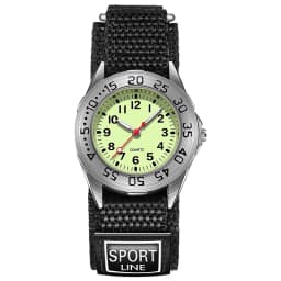 Spinning Bezel Kid Quartz Watches Boy Nylon Straps Children Cute Clock Rotary Dial Arabic Number Boys Watch Kids Watch