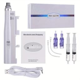 New Electric Microneedle 5 Speed Adjust Beauty Derma Pen Microneedling Skin Care Tool With 2Pcs Round Cartridge Needle 0.2mm
