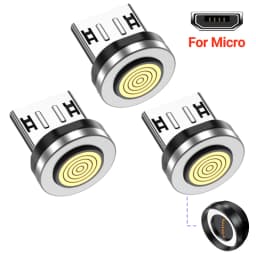 AUFU 9Pin Digital Display Magnetic OTG Adapter for IPhone17 Macbook Laptop Xiaomi PD240W 5A USB C to Type C Micro Male Converter