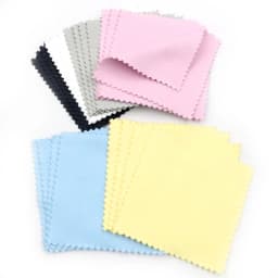10pcs Silver Polish Polishing Cloth Soft Cleaning Cloth Wipe Wiping Cloth For Silver Gold Jewelry Tools