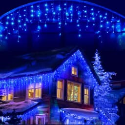Christmas Decorations Icicle String Lights 7m-35m Hanging Garland Outdoor Indoor Fairy Lights for Wedding Holiday US EU Plug