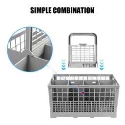 Multifunctional Dishwasher Basket Knife and Fork Storage Basket Foldable Cutlery Holder Dishwasher Basket Replacement Part