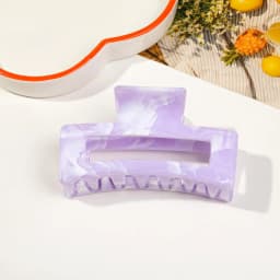 Acrylic Hair Claw Grab Bow Large Hair Clip Ponytail Geometric Hollow Square Hairpins Barrettes for Women Girls Hair Accessories