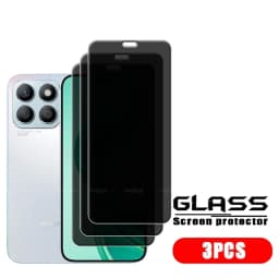 4Pcs For Honor X8B Glass Huawei Honor X8B Tempered Glass Protective HD 9H Privacy Anti-Spy Cover Glue Screen Protector Honor X8B