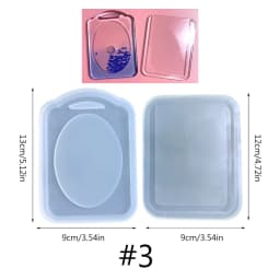Photo Frame Resin Art Shaker Mold Creative Card Pendant Clear Quicksand Silicone Mold DIY Crafts Casting Epoxy Mold for Keychain