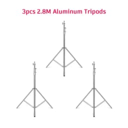 SH 2.9m Light Stand With Stainless Steel Kit Cross Arm With Weight Bag Photo Studio Accessories Extension Telescopic Rod 2.49M
