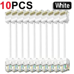 1-10PCS CAT6a Ethernet Cable LAN Super Light Cord UTP 10Gbps 550MHz High-speed Slim Ethernet Network Cable for PC Laptop Router