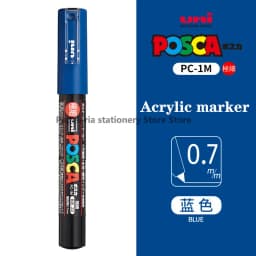 1 UNI POSCA PC-1M Marker Art Supplies for Artist POP Poster Pen Graffiti Advertising 0.7mm Art Stationery Multi-color Optional