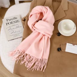 70Color Solid Winter Women Scarf Warm Thicken Cashmere Shawl Outdoor Tassels Pashmina Lady Wrap Windproof Scarves Fashion Luxury