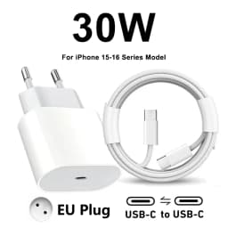 Original 30W Fast Charge Type C Charger For Apple iPhone 17 16 15 14 13 12 11 Pro Max Samsung Xiaomi Quick Charging Charge Cable