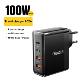 Essager 100W USB Type C Charger 65W PD3.0 Fast Charger with Quick Charge 4.0 3.0 USB Phone Charger For MacBook Laptop Smartphone