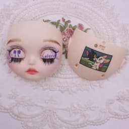ICY DBS Blyth 1/6 Hand Painted Makeup Panel White and tan skin frosted Skin with Screws and Cute String DIY Toy SD