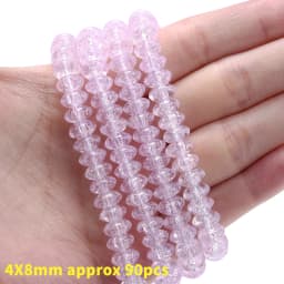 Natural Stone Square Beads Crack Crystals Gem Loose Spacer Cube Beads for Jewelry Making DIY Bracelet Necklace Accessories 6mm