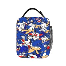 Sonices Cartoon Game Lunch Bag Convenient Lunch Box Adult Travel Print Cooler Bag Cute Oxford Thermal Lunch Bags