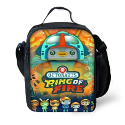 Child School Cartoon O-Octonauts Backpack with Lunch Bags ,Pencil Bags ,School Bags for Boys Girls Best Gift