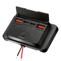 Car Charger Socket Adapter with Switch 2/4 Ports 12V 24V PD QC3.0 Charging Splitter Outlet for Bus RV ATV Truck Boat