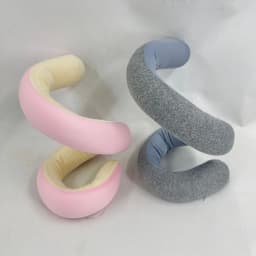 Twistable Spiral Travel Pillow, Flexible Bendable Neck Support Pillow, Adjustable Multi‑Shape Travel Neck Pillow for Car Airplan