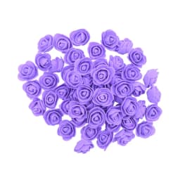 200/100pcs 3cm Foam Teedy Bear Rose Artificial Fake Flower Heads For Home Decor Wedding Birthday Christmas Party DIY Wreath Gift