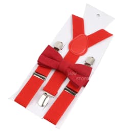 Adjustable Elastic Leather Suspenders Bowtie Set Men Women Sage Green Braces Straps For Wedding Y-Back Shirt Accessories Gift
