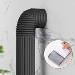2M Pipe Decoration Cover Anti-freezing Thermal Insulation Foam Self-adhesive Tapes Pipe Decorative Strip for Winter Outdoor